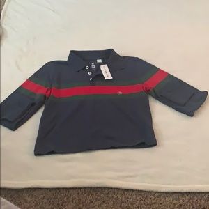 Multi colored striped crop top